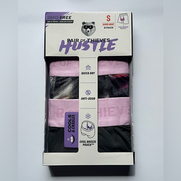 Pair of Thieves Hustle Boxer Briefs Men,2-pack, Tie Dye S - Picture 5 of 13